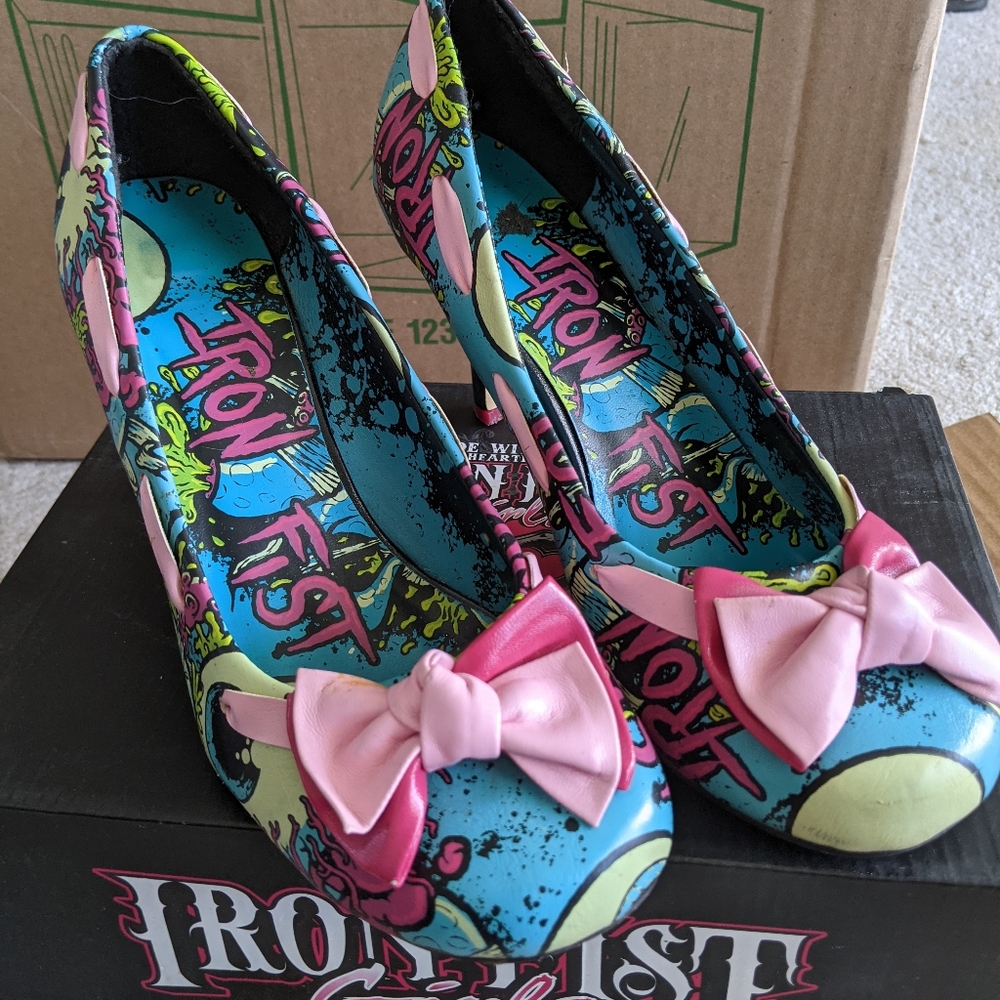 Iron Fist Eyeballs and Tentacles heels size 8